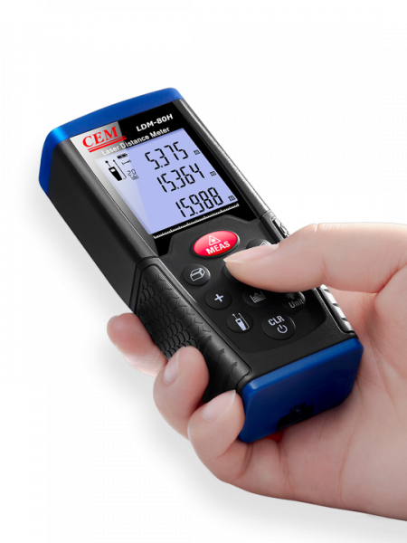 Лазерная рулетка - дальномер CEM LDM-80H купить по низкой цене | МАКСПРОФИТ Лазерная рулетка - дальномер CEM LDM-80H купить по низкой цене | МАКСПРОФИТ
