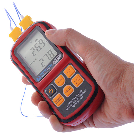 Измеритель температуры цифровой двухканальный МЕГЕОН 16312 купить по низкой цене | МАКСПРОФИТ Измеритель температуры цифровой двухканальный МЕГЕОН 16312 купить по низкой цене | МАКСПРОФИТ