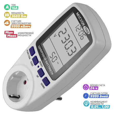 Ваттметр МЕГЕОН 71002 купить по низкой цене | МАКСПРОФИТ Ваттметр МЕГЕОН 71002 купить по низкой цене | МАКСПРОФИТ