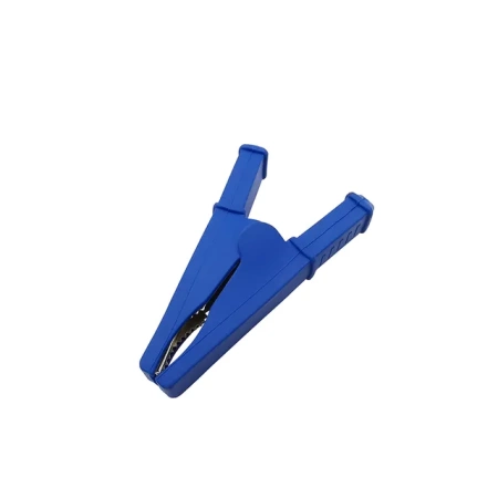 Зажим изолированный типа «крокодил» цвет синий купить по низкой цене | МАКСПРОФИТ