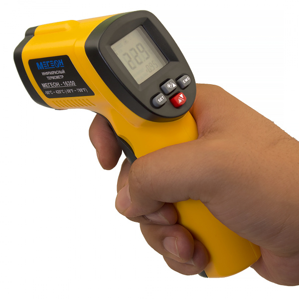 Инфракрасный термометр (пирометр) МЕГЕОН 16350 купить по низкой цене | МАКСПРОФИТ Инфракрасный термометр (пирометр) МЕГЕОН 16350 купить по низкой цене | МАКСПРОФИТ