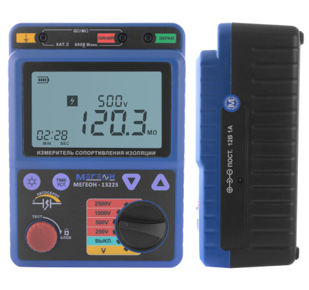 Измеритель сопротивления изоляции (мегаомметр) МЕГЕОН 13225 купить по низкой цене | МАКСПРОФИТ Измеритель сопротивления изоляции (мегаомметр) МЕГЕОН 13225 купить по низкой цене | МАКСПРОФИТ
