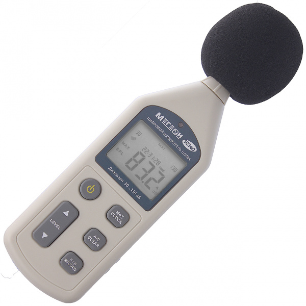 Цифровой шумомер с функцией регистратора МЕГЕОН 92140 купить по низкой цене | МАКСПРОФИТ Цифровой шумомер с функцией регистратора МЕГЕОН 92140 купить по низкой цене | МАКСПРОФИТ