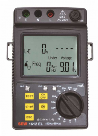 Измеритель параметров УЗО SEW 1612 EL купить по низкой цене | МАКСПРОФИТ Измеритель параметров УЗО SEW 1612 EL купить по низкой цене | МАКСПРОФИТ