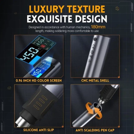 Интеллектуальный паяльник FNIRSI HS-02A-blue купить по низкой цене | МАКСПРОФИТ Интеллектуальный паяльник FNIRSI HS-02A-blue купить по низкой цене | МАКСПРОФИТ