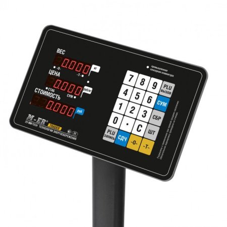 Торговые напольные весы M-ER 333 ACP-60.10/20 "TRADER"  с расчетом стоимости LED c RS-232 купить по низкой цене | МАКСПРОФИТ