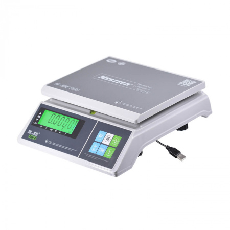 Порционные настольные весы M-ER 326 AFU-3.01 "Post II" LCD USB (двойной дисплей) купить по низкой цене | МАКСПРОФИТ