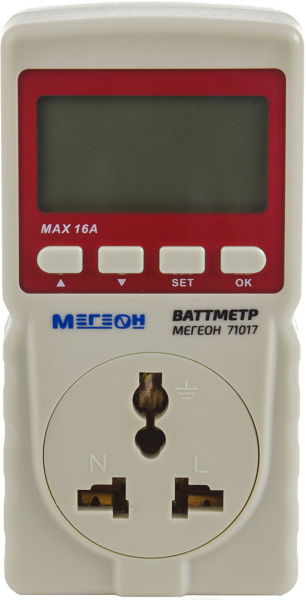 Ваттметр МЕГЕОН 71017 купить по низкой цене | МАКСПРОФИТ Ваттметр МЕГЕОН 71017 купить по низкой цене | МАКСПРОФИТ