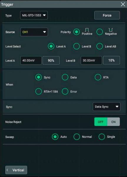 Программная опция запуска и декодирования сигналов шин последовательной передачи данных стандарта MIL-STD-1553 RIGOL DS80000-AEROA купить по низкой цене | МАКСПРОФИТ Программная опция запуска и декодирования сигналов шин последовательной передачи данных стандарта MIL-STD-1553 RIGOL DS80000-AEROA купить по низкой цене | МАКСПРОФИТ