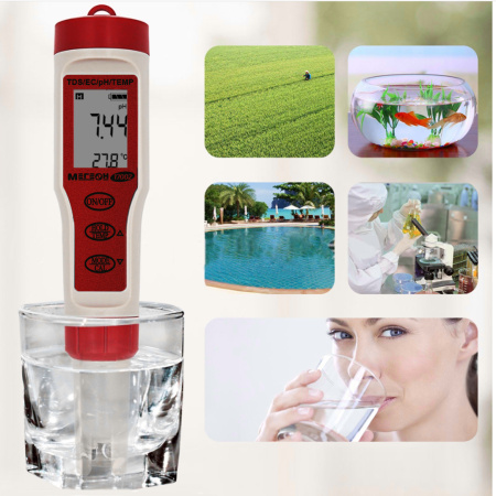 Тестер воды 4 в 1 (солемер/кондуктометр/pH- метр/термометр) МЕГЕОН 17002 купить по низкой цене | МАКСПРОФИТ Тестер воды 4 в 1 (солемер/кондуктометр/pH- метр/термометр) МЕГЕОН 17002 купить по низкой цене | МАКСПРОФИТ