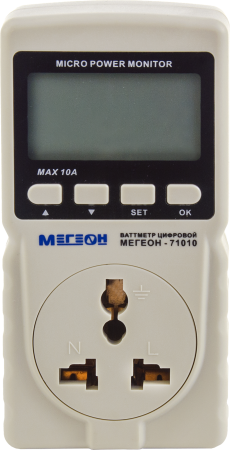 Ваттметр МЕГЕОН 71010 купить по низкой цене | МАКСПРОФИТ Ваттметр МЕГЕОН 71010 купить по низкой цене | МАКСПРОФИТ