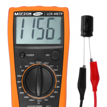 Цифровой измеритель индуктивности, ёмкости и сопротивления (LCR- метр) МЕГЕОН 14470 купить по низкой цене | МАКСПРОФИТ Цифровой измеритель индуктивности, ёмкости и сопротивления (LCR- метр) МЕГЕОН 14470 купить по низкой цене | МАКСПРОФИТ