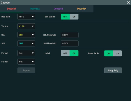 Декодирование и анализ сигналов шины последовательной передачи данных стандарта MIPI-RFFE Rigol DS70000-RFFEA купить по низкой цене | МАКСПРОФИТ Декодирование и анализ сигналов шины последовательной передачи данных стандарта MIPI-RFFE Rigol DS70000-RFFEA купить по низкой цене | МАКСПРОФИТ